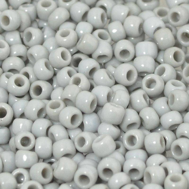 Toho Seed Beads - 8/0 - Opaque Light Grey