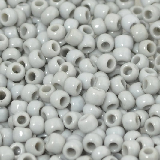 Toho Seed Beads - 8/0 - Opaque Light Grey