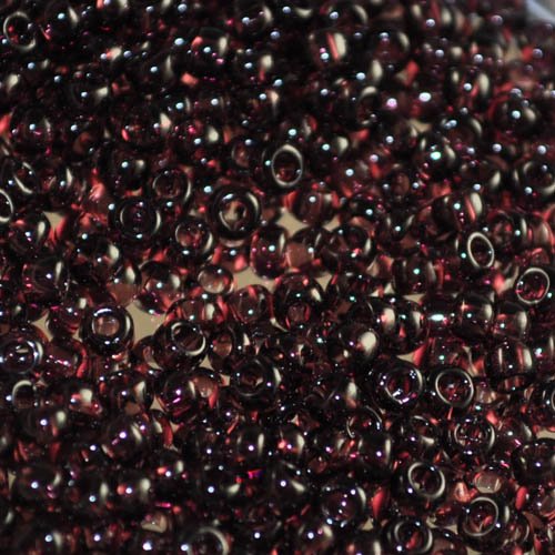 Toho Seed Beads - 8/0 - Transparent Dark Blackberry