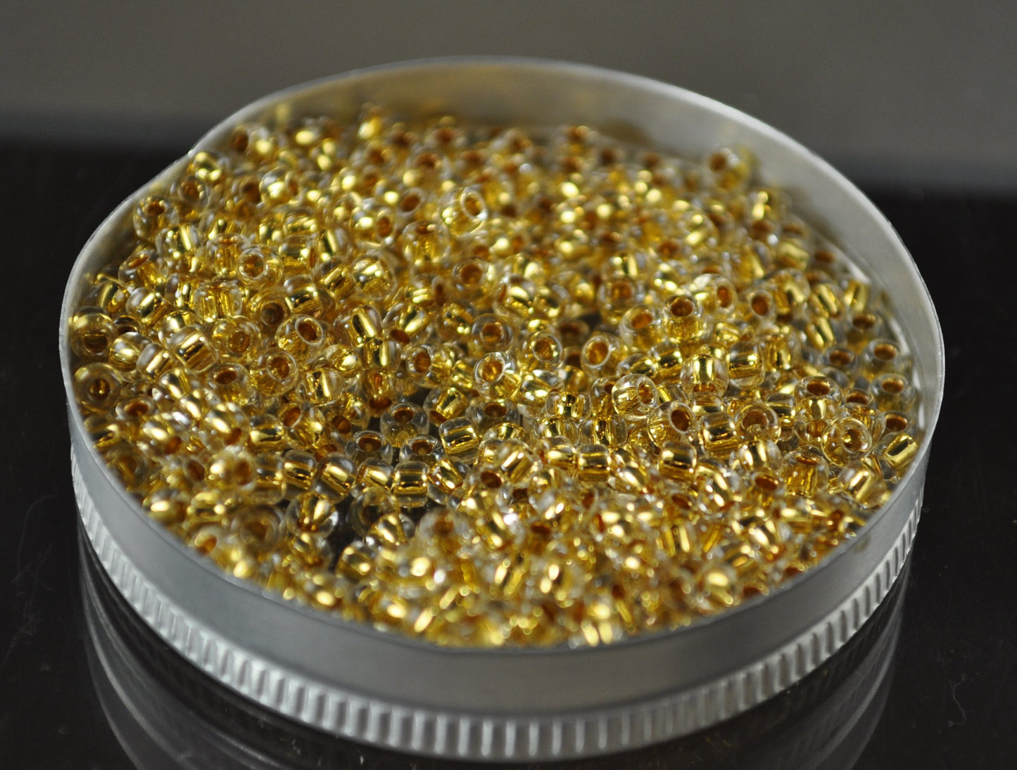 Toho Seed Beads - 8/0 - 24K Gold Lined Crystal