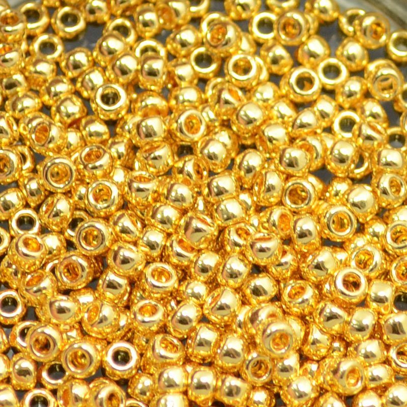 Toho Seed Beads - 8/0 - 24k Gold Plated