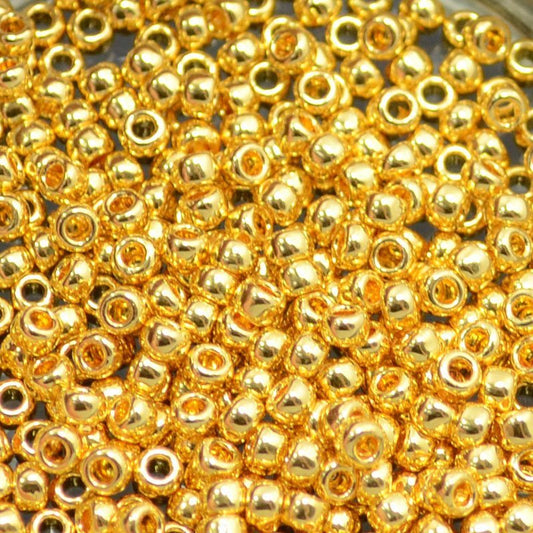 Toho Seed Beads - 8/0 - 24k Gold Plated