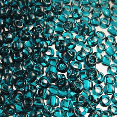 Toho Seed Beads - 8/0 - Transparent Teal