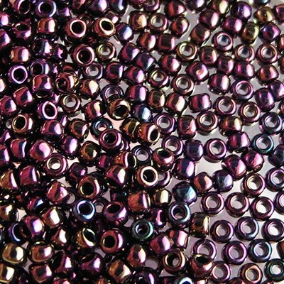 Toho Seed Beads - 8/0 - Metallic Plum Iris