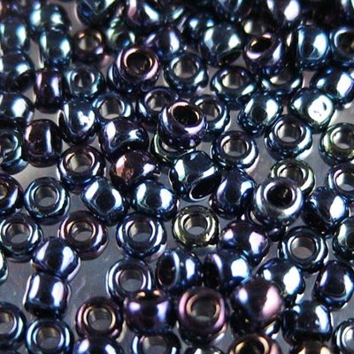 Toho Seed Beads - 8/0 - Metallic Dark Navy Iris