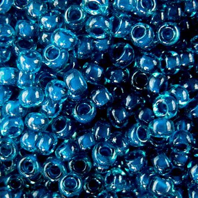 Toho Seed Beads - 8/0 - Inside-Color Dark Blue/Light Blue