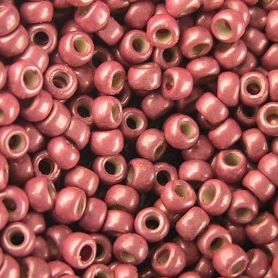 Toho Seed Beads - 8/0 - Matte Galvanized Light Pink [Permanent Finish]
