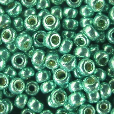 Toho Seed Beads - 8/0 - Metallic Satin Teal Green [Permanent Finish]