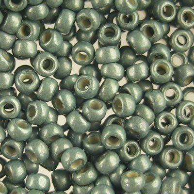 Toho Seed Beads - 8/0 - Matte Galvanized Satin Gray/Blue [Permanent Finish]