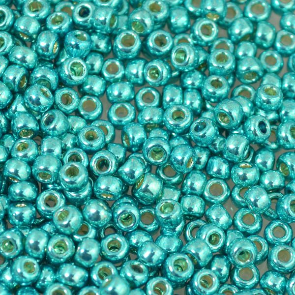 Toho Seed Beads - 8/0 - Metallic Green Turquoise [Permanent Finish]