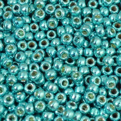 Toho Seed Beads - 8/0 - Metallic Green Turquoise [Permanent Finish]
