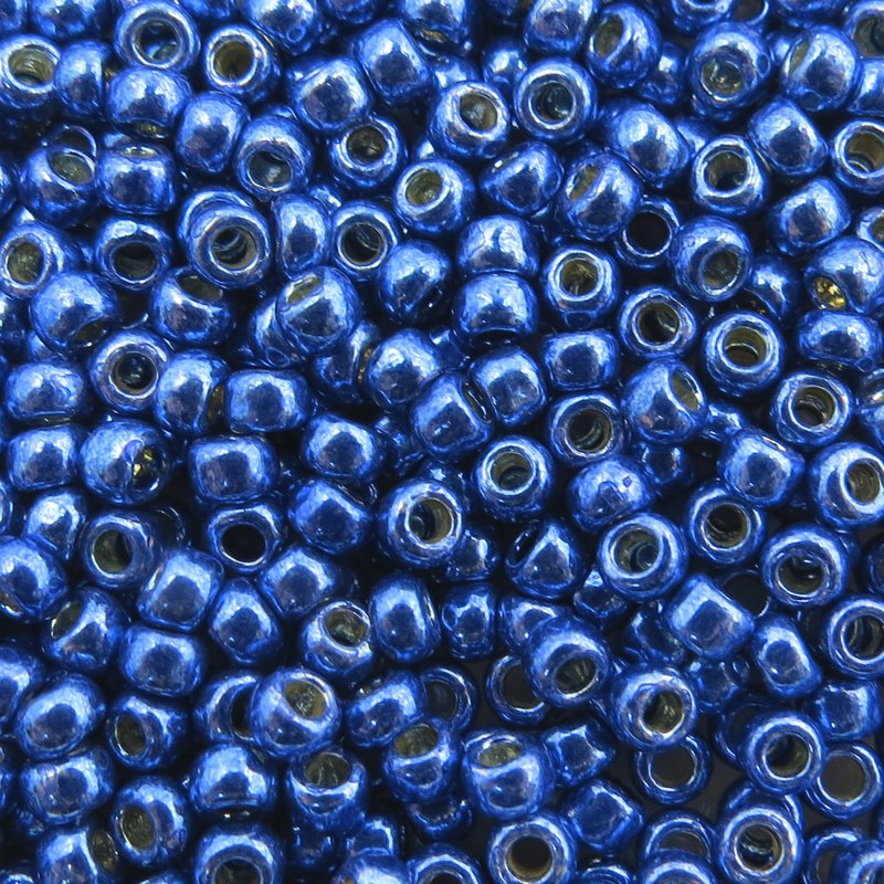 Toho Seed Beads - 8/0 - Galvanized Stormy Blue [Permanent Finish]