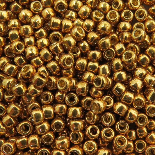 Toho Seed Beads - 8/0 - Galvanized Deep Gold [Permanent Finish]