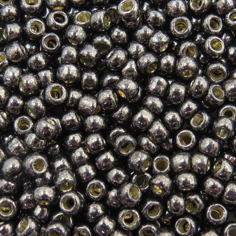 Toho Seed Beads - 8/0 - Galvanized Hematite [Permanent Finish]
