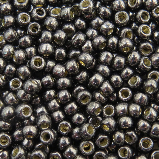Toho Seed Beads - 8/0 - Galvanized Hematite [Permanent Finish]