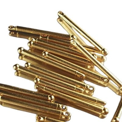 Findings - 1.25in Drop Bead Bar - Bright Gold