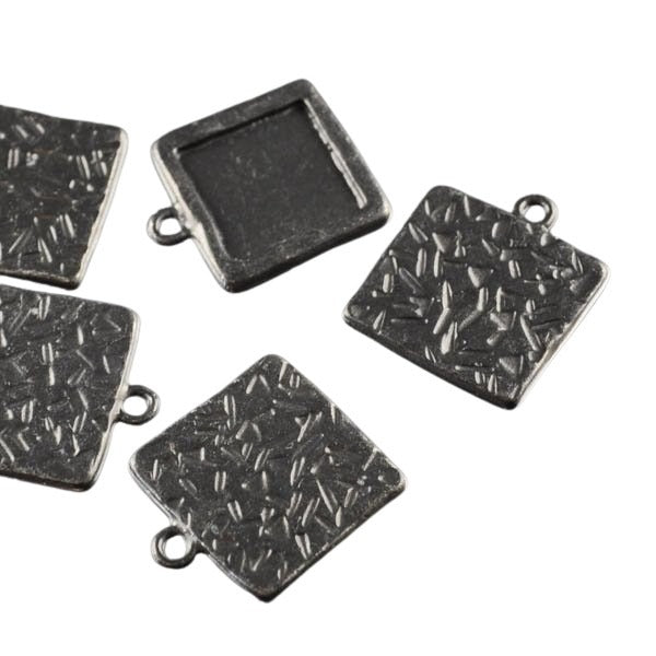 Pendant - Square Abstract Frame - Black