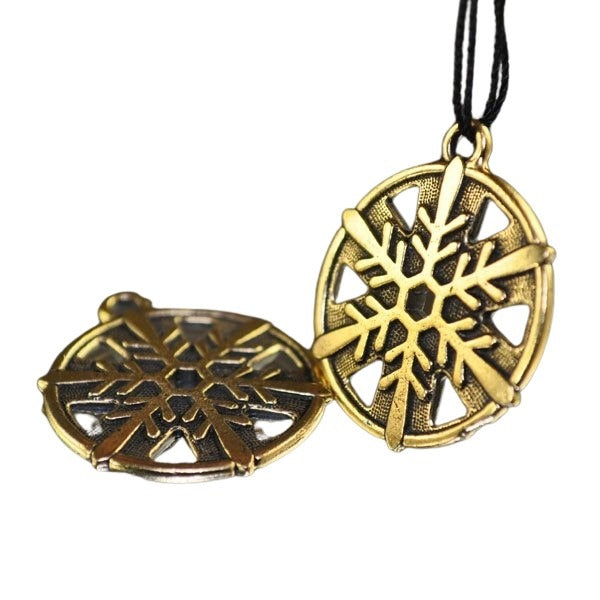 25mm Snowflake Charm   Ant Gold Each