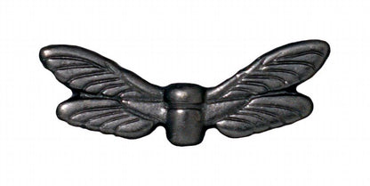 Metal Beads -  Dragonfly Wings - Black