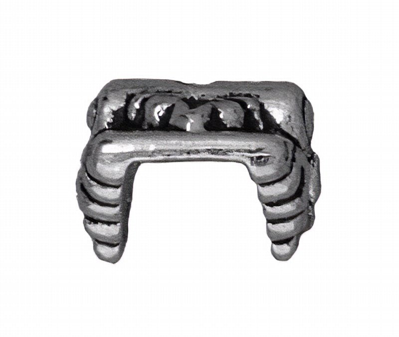 Bead Cap Luna - Decorative Triangle - Antique Copper