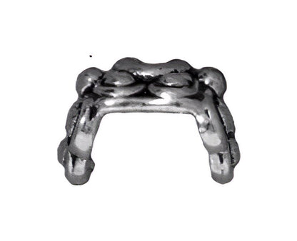 Bead Cap Raja - Decorative Half-circle - Brass Oxide