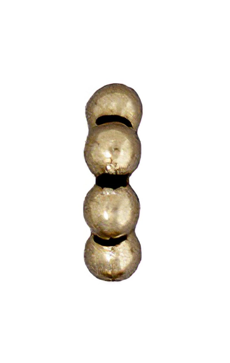 Metal Bead - Big Hole - 8mm Large Hole Beaded (Daisy) Spacer - Brass Oxide