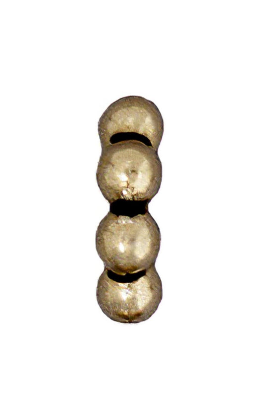 Metal Bead - Big Hole - 8mm Large Hole Beaded (Daisy) Spacer - Brass Oxide