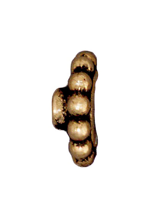 Findings - Bead Caps - 8mm Daisy Bead Aligner - Antique Gold (10)