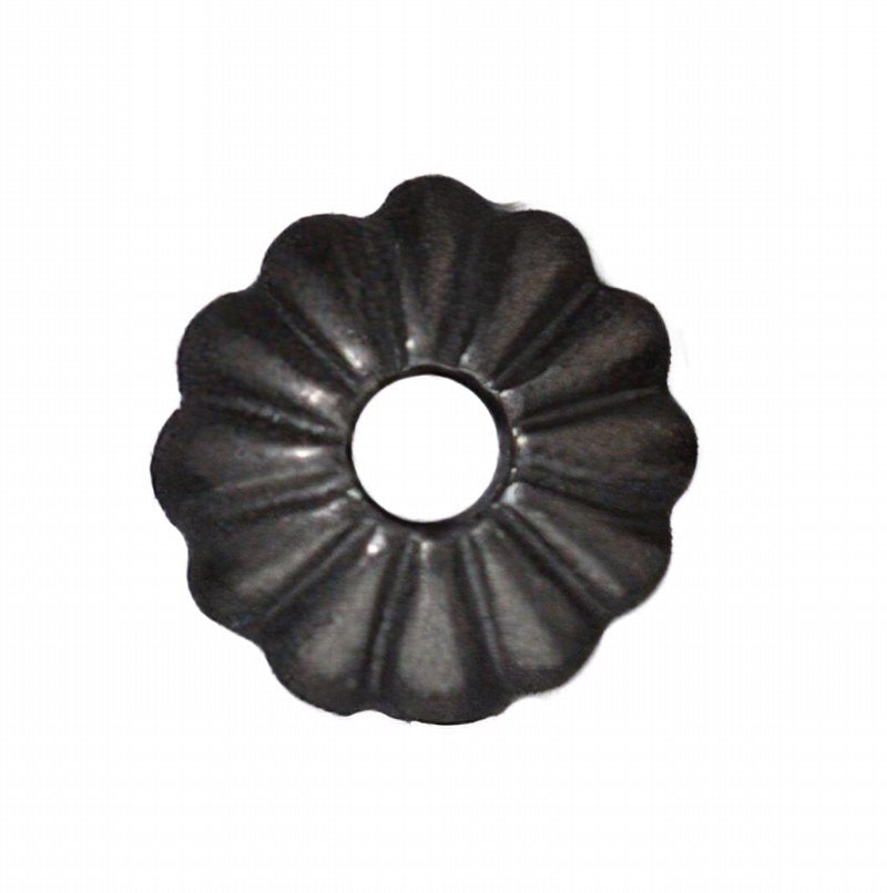 Bead Cap Joy Style Cap with Large Hole - 10mm - Black