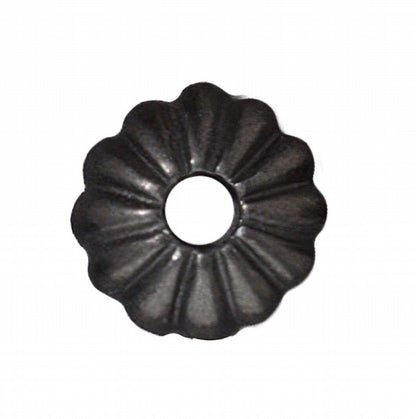 Bead Cap Joy Style Cap with Large Hole - 10mm - Black