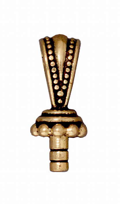 Glue In Bail -  Royal Thai - Antique Gold