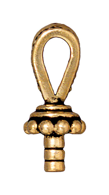 Glue In Bail -  Royal Thai - Antique Gold