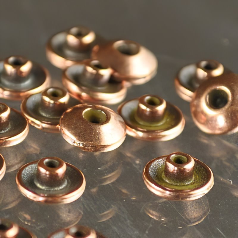 Findings - Bead Caps - 6mm Plain Bead Aligner - Antique Copper (10)