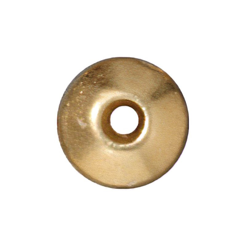 Findings - Bead Caps - 6mm Plain Bead Aligner - Bright Gold (10)