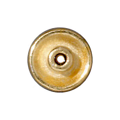 Findings - Bead Caps - 6mm Plain Bead Aligner - Bright Gold (10)