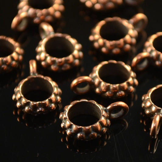 Bail Joy - ID 6mm - Antiqued Copper