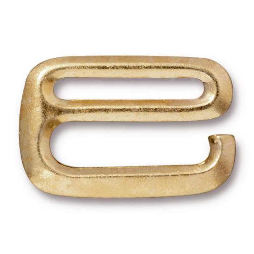 Finding - Hook Clasp - ID 20mm E Hook - Bright Gold
