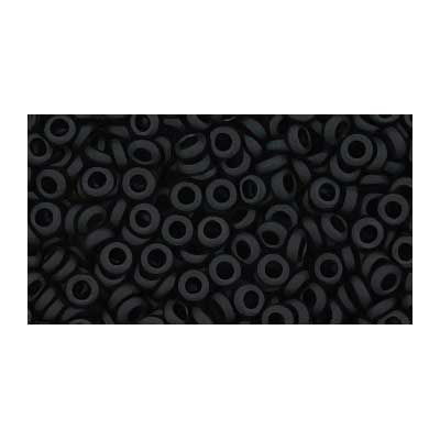 Toho Seed Beads - 6/0 - Demi Round - Matte Jet