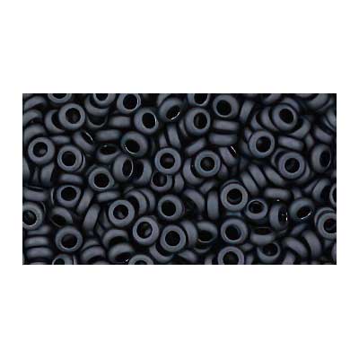 Toho Seed Beads - 6/0 - Demi Round - Matte Gunmetal Metallic