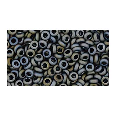 Toho Seed Beads - 6/0 - Demi Round - Matte Green Grey Metallic