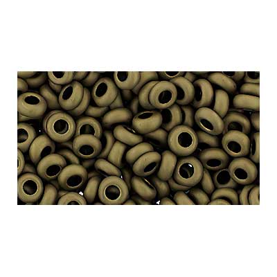 Toho Seed Beads - 6/0 - Demi Round - Matte Olive Brown Iris Metallic