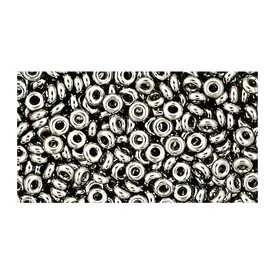 Toho Seed Beads - 6/0 - Demi Round - Tarnished Silver Metallic