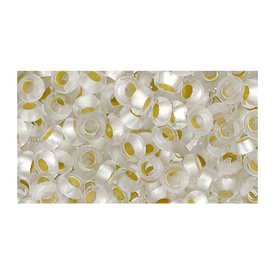 Toho Seed Beads - 6/0 - Demi Round - Matte Silver Lined Crystal [Permanent Finis