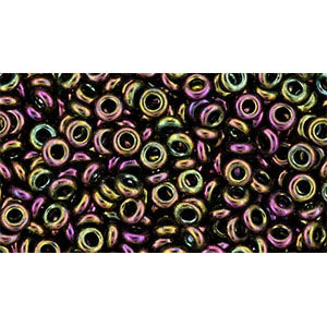 Toho Seed Beads - 8/0 - Demi Round - Higher Metallic Purple/Green Iris