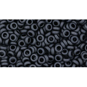 Toho Seed Beads - 8/0 - Demi Round - Matte Opaque Gray