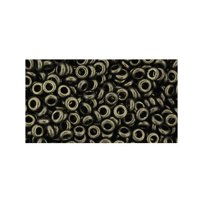 Toho Seed Beads - 8/0 - Demi Round - Hybrid Metallic Suede Gold