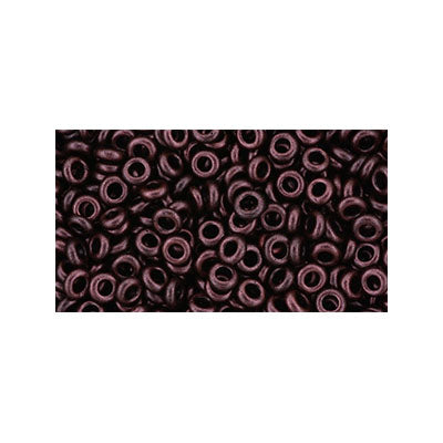 Toho Seed Beads - 8/0 - Demi Round - Hybrid Metallic Suede Red Copper