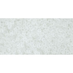 Toho Seed Beads - 11/0 - Demi Round - Transparent Frosted Crystal