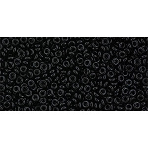 Toho Seed Beads - 11/0 - Demi Round - Opaque Jet