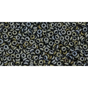 Toho Seed Beads - 11/0 - Demi Round - Matte Iris Gray